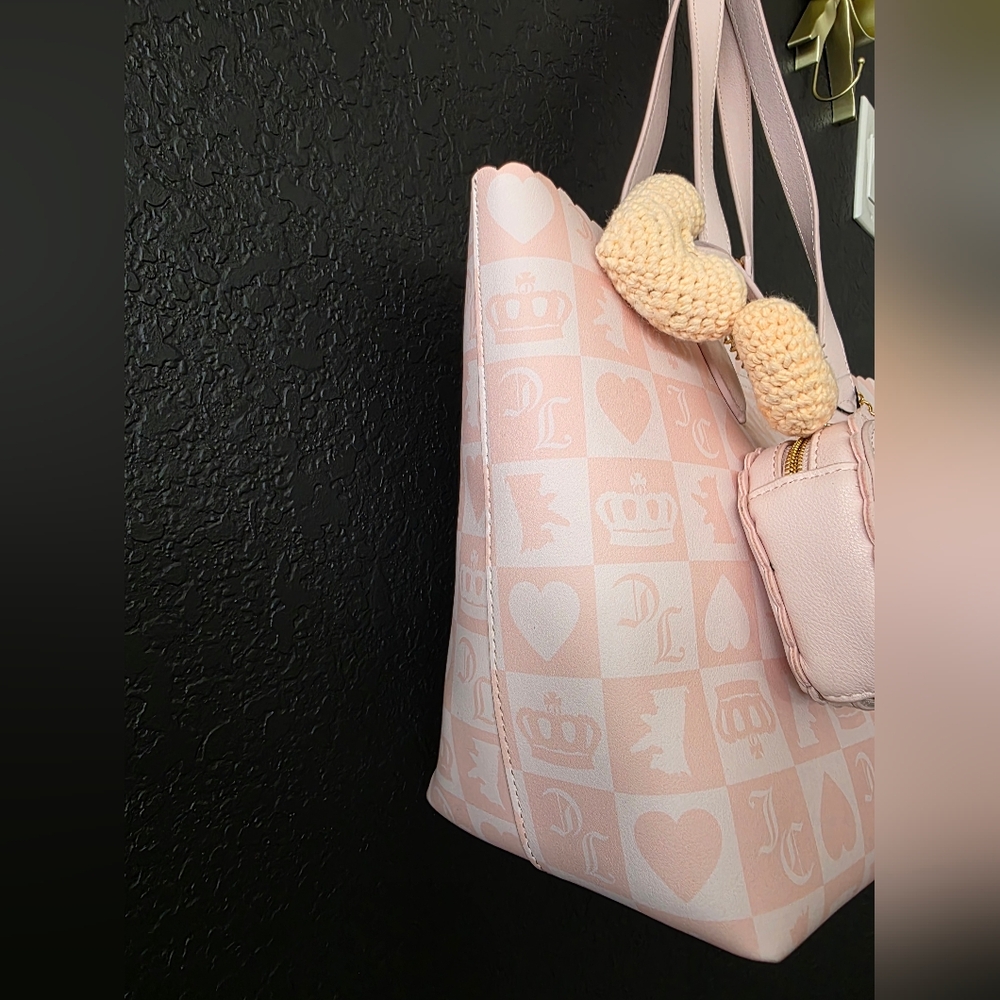 NWT Juicy Couture Sweet Break Time Tote 2 In 1 - Picture 3 of 7